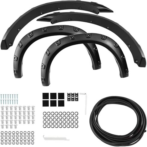 Filtop Fender Flare ، متوافق مع 2010-2018 RAM 2500 3500 ملاءمة ملهمة العجلة الأسود غير اللامع - 4pcs in Saudi Arabia