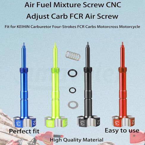 Air Fuel Mixture Screw CNC Adjust Carb FCR Air Screw Replacement Parts Fit for KEIHIN Carburetor Four-Strokes FCR Carbs Honda KTM Yamaha Suzuki Pit Dirt Bike. (Blue) in Saudi Arabia