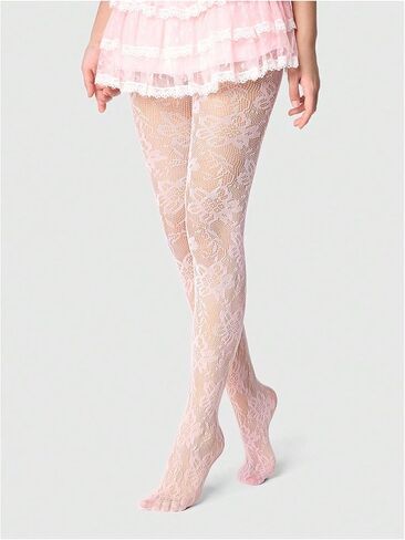 SHENHE Women's 1 Pair Fishnet Tights Patterned Stretch Kawaii Sheer Stockings Pantyhose in Saudi Arabia