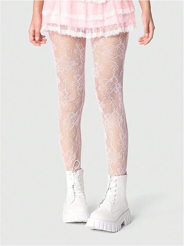 SHENHE Women's 1 Pair Fishnet Tights Patterned Stretch Kawaii Sheer Stockings Pantyhose in Saudi Arabia