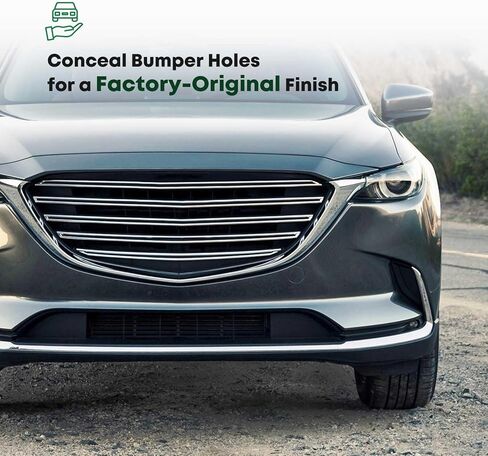 YHTAUTO Tow Hook Cover Compatible with Mazda CX-9 2016 2017 2018 2019 2020 2021 2022 2023 Sport Utility, Front Side Bumper Towing Bracket Hole Cover, Tow Eye Cap in Saudi Arabia