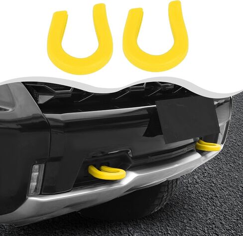 Front Bumper Tow Hook Covers Compatible withChevy Silverado& GMC Sierra 2007-2024 Exterior Accessories(2Pcs,Orange) in Saudi Arabia