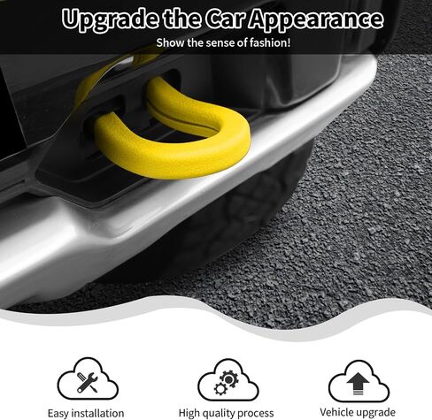 Front Bumper Tow Hook Covers Compatible withChevy Silverado& GMC Sierra 2007-2024 Exterior Accessories(2Pcs,Orange) in Saudi Arabia