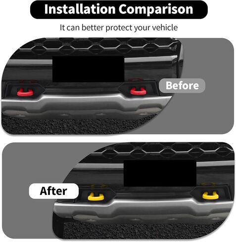 Front Bumper Tow Hook Covers Compatible withChevy Silverado& GMC Sierra 2007-2024 Exterior Accessories(2Pcs,Orange) in Saudi Arabia
