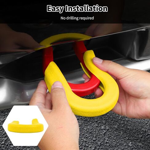 Front Bumper Tow Hook Covers Compatible withChevy Silverado& GMC Sierra 2007-2024 Exterior Accessories(2Pcs,Orange) in Saudi Arabia