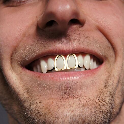Vicasky Copper Single Tooth Cap Grill لملواة Rappers Hip Hop Supplies 4pcs تعيين نوبة آمنة in Saudi Arabia