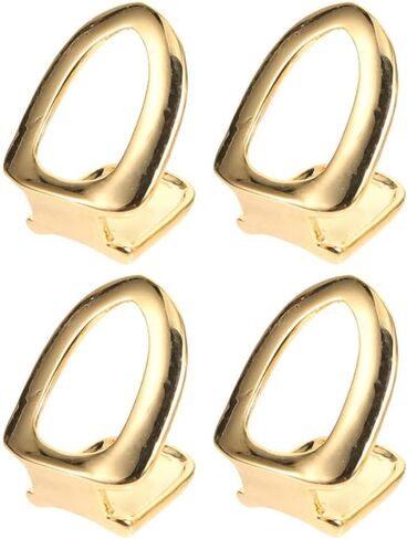 Vicasky Copper Single Tooth Cap Grill لملواة Rappers Hip Hop Supplies 4pcs تعيين نوبة آمنة in Saudi Arabia