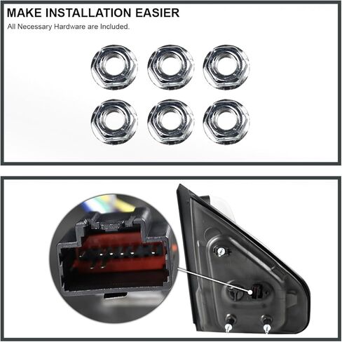 توليف المواصفات D [2015 Look] مرايا القطر الساخنة للكروم مع إشارة LED متوافقة مع 2007-2014 Ford F150 بيك آب يسار + يمين in Kuwait
