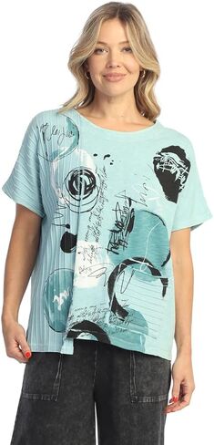 Jess & Jane Tempo Mineral Mineral Contens Contraving & Pocket Tunic Top in Saudi Arabia