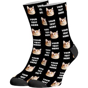 M YESCUSTOM Custom Funny Socks With Multiple Faces Personalized Socks for Men Women in Kuwait