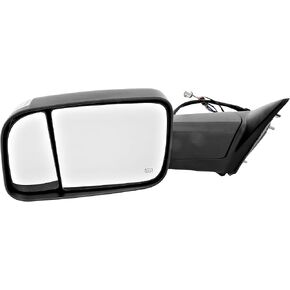 Garage-Pro Driver Side Power Heated Towing Mirror for Ram 2500 3500 2019-2022 Manual Fold With Signal Light & Puddle Lamp; Without Memory Textured in Saudi Arabia
