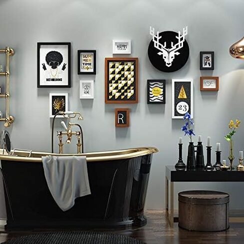 Photo Wall Decoration Painting Combination Hanging Picture Wholesale Photo Frame Wall Hanging Photo Wall Easel Picture Frame Wall Clock in Saudi Arabia