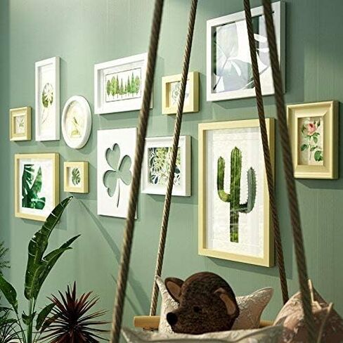 9 Pieces of Solid Wood Photo Frame Creative Photo Wall/Frame Wall in Saudi Arabia