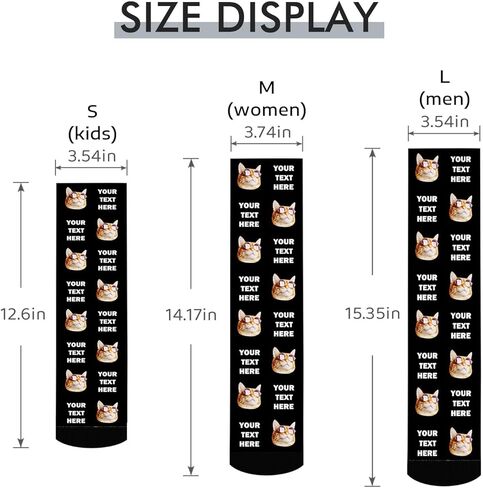 M YESCUSTOM Custom Funny Socks With Multiple Faces Personalized Socks for Men Women in Kuwait