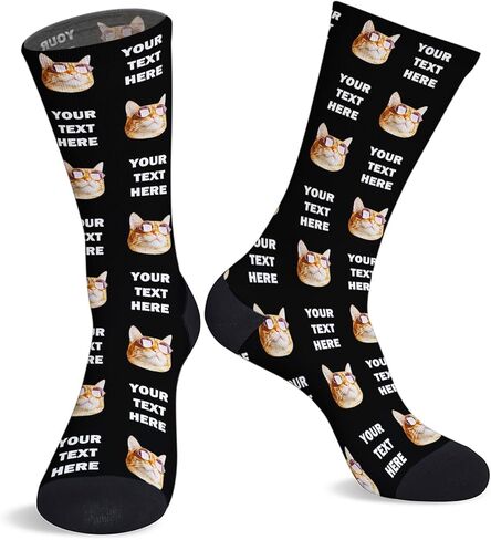 M YESCUSTOM Custom Funny Socks With Multiple Faces Personalized Socks for Men Women in Kuwait