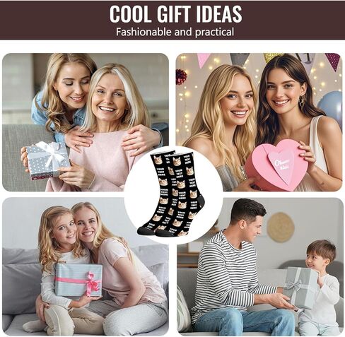 M YESCUSTOM Custom Funny Socks With Multiple Faces Personalized Socks for Men Women in Kuwait