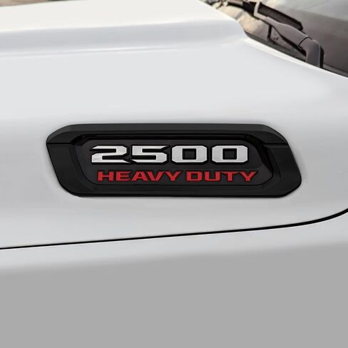 SlickMod Chrome Delete Blackout Vinyl Overlay for 2019-2024 Dodge Ram 2500 3500 Side Emblem Badge (Matte Black), SM-DOD-RAM-1924-FE in Saudi Arabia