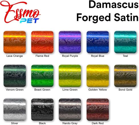 12"x60" (1FTx5FT) PET Damascus Forged Satin Teal Vinyl Wrap Auto Car Sticker Decal Film Sheet Bubble Free Air Release Technology with Tool Kit in Saudi Arabia
