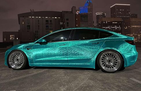 12"x60" (1FTx5FT) PET Damascus Forged Satin Teal Vinyl Wrap Auto Car Sticker Decal Film Sheet Bubble Free Air Release Technology with Tool Kit in Saudi Arabia