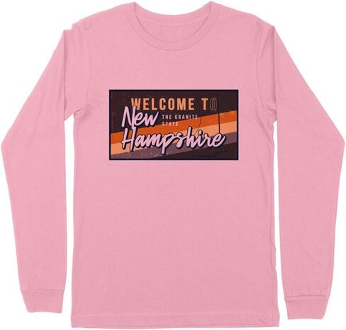 Welcome to New Hampshire Kids Long Sleeve T-Shirt Youth in Saudi Arabia