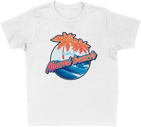 Tropical Miami Beach Kids T-Shirt Youth in Saudi Arabia
