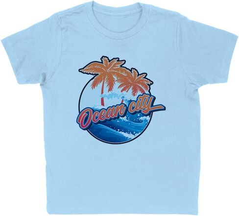 Tropical Ocean City Kids T-Shirt Youth in Saudi Arabia