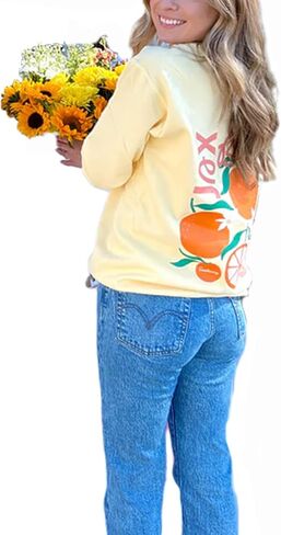Cute Sweatshirts for Teen Girls Y2K Beach Graphic Oversized Pullover Sweatshirt Preppy Crewneck Aesthetic Jacket in Kuwait
