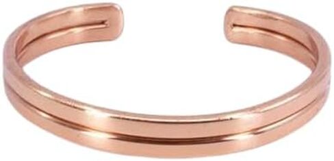 Handmade Copper Cuff Bracelet – Pure Copper Bangle for Men & Women – Adjustable Healing Jewelry by Jai Maa Laxmi in Saudi Arabia