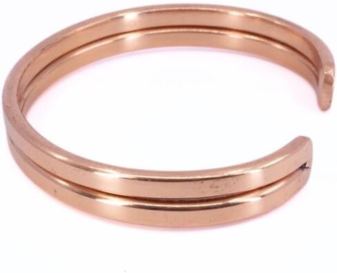 Handmade Copper Cuff Bracelet – Pure Copper Bangle for Men & Women – Adjustable Healing Jewelry by Jai Maa Laxmi in Saudi Arabia