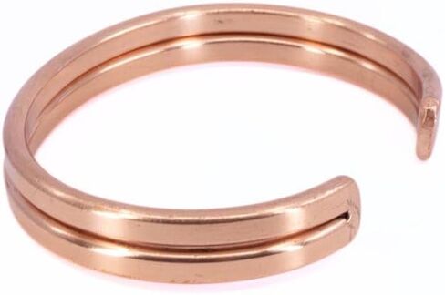 Handmade Copper Cuff Bracelet – Pure Copper Bangle for Men & Women – Adjustable Healing Jewelry by Jai Maa Laxmi in Saudi Arabia