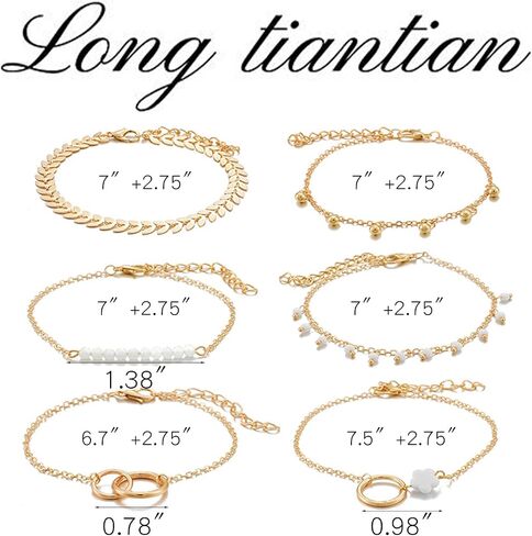 سوار ذهبي طويل Tiantian سوار ذهبي مكتنزة للنساء الأساور الذهب الذهب Pulseras Para Mujer سلسلة الأساور القابلة للتكديس للنساء المجوهرات الذهبية in Saudi Arabia