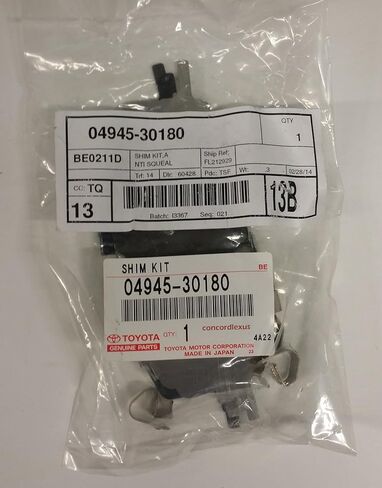 Lexus 04945-30180, Disc Brake Pad Shim in Saudi Arabia