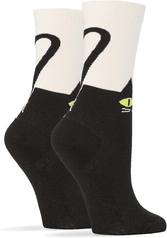 ooohyeah Women's Novelty Cute Cat Crew Socks, Funny Animal Dress Socks Gift, Fit Women's Shoe Size 5-10 in Saudi Arabia