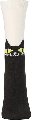ooohyeah Women's Novelty Cute Cat Crew Socks, Funny Animal Dress Socks Gift, Fit Women's Shoe Size 5-10 in Saudi Arabia
