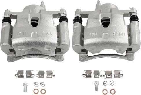 Lsailon 19B3198 19B3199 مجموعة الفرجار الفرامل القرص مع قوس ملائمة لعام 2006-2018 ل Toyota لـ Yaris - سائق أمامي ومسافر in Kuwait