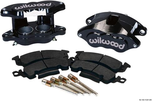Wilwood Gates Wilwood 140-11291-BK Black Powder Coated Front Caliper Kit in Saudi Arabia