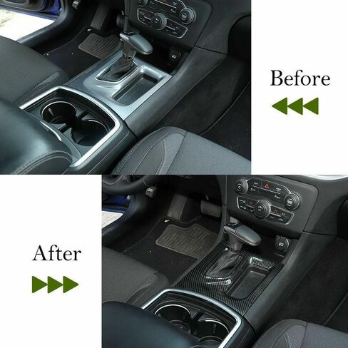 Carbon Fiber Console Gear Shift Box Panel Trim Cover 1pcs 1 Piece/Set for Dodge for Charger 2015-2023 CFCGSBPTCFDC2 in Saudi Arabia