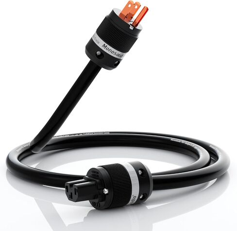 Monosaudio 11 Gauge Audiophile Power Cable High End Power Cable 3-Prong Pure Copper AC Power Cord IEC320 C13 Connectors for Speaker,Power Filter,Audio equipment,Amplifier,CD/DVD Player (1.5m) in Kuwait