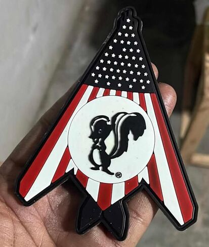 Skunk Works® F-117 Nighthawk Patch, 5 inch, PVC, Hook and Loop Backing in Saudi Arabia