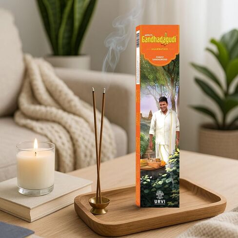APPU'S Gandhadagudi Blissful Lavender Incense Sticks – 100g | Handmade, Toxin-Free, Long-Lasting Fragrance | Natural Resin Aroma for Meditation, Yoga & Home Use in Saudi Arabia