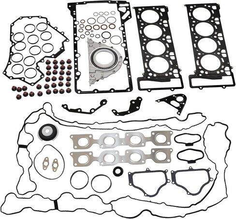XQSMWF N63 Engine Overhaul Head Gasket Set 11127567765 Compatible with BMW 550i 650i 750Li X5 X6 E70 E71 F10 F02 F07 Replace 11-12-7-567-765 11147583221 in Saudi Arabia