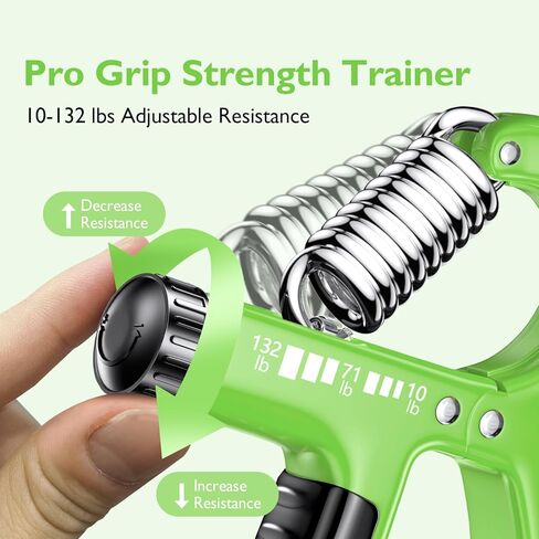 FitBeast Grip Strengthener Forearm Strengthener, Adjustable Hand Grip Strengthener for Strength Training & Rehabilitation, 10-132 lbs Resistance, Ideal for Athletes and Physical Therapy (1 Piece) in Kuwait