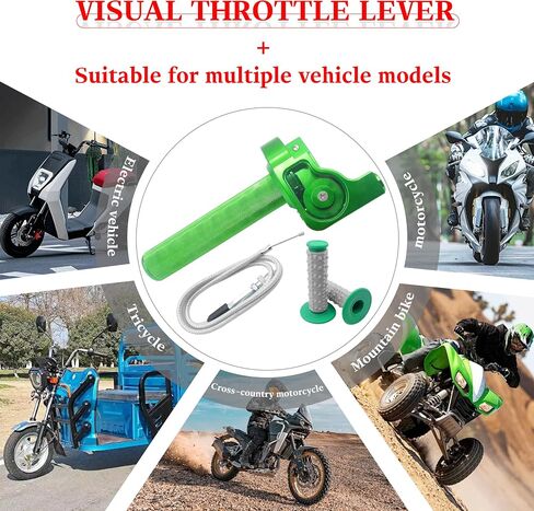 Motorcycle Throttle Assembly,7/8" Quick Twist Throttle Grips with Throttle Cable Aluminum Alloy Universal for CRF KLX SSR TTR 110 125 150 250cc Dirt Pit Bike ATV Mini Bike in Kuwait