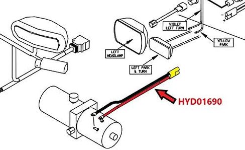 كابل Power Power Ground Power Prock ، Hyd01684 & Plow Side Hyd01690 in Saudi Arabia