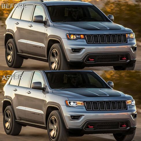 المصابيح الأمامية LED VLAND تتناسب مع 2014-2022 Grand Cherokee ، المصابيح الأمامية مع DRL DRL ديناميكية زرقاء وإشارة الدوران المتسلسل in Kuwait