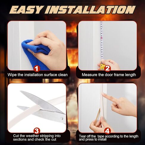2 Pcs Adhesive Fire/Smoke Gasketing 0.5" W x 0.25" H x 20' l Silicone Rubber Gasket Seal Flexible Silicone Gasket Seal for Door Window Indoor Outdoor Commercial Weather Stripping in Saudi Arabia