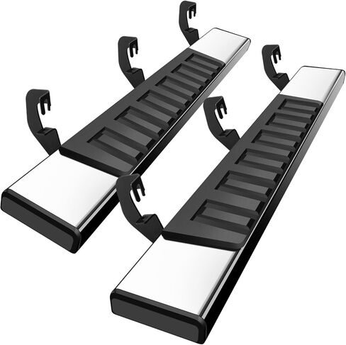 6 inches Regular Running Boards Compatible with 2007-2018 Chevy Silverado/Gmc Sierra 1500 ; 2007-2019 2500/3500 Regular/Standard/Single Cab Side Steps Nerf Bars Black in Kuwait