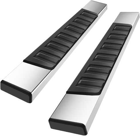 6 inches Regular Running Boards Compatible with 2007-2018 Chevy Silverado/Gmc Sierra 1500 ; 2007-2019 2500/3500 Regular/Standard/Single Cab Side Steps Nerf Bars Black in Kuwait