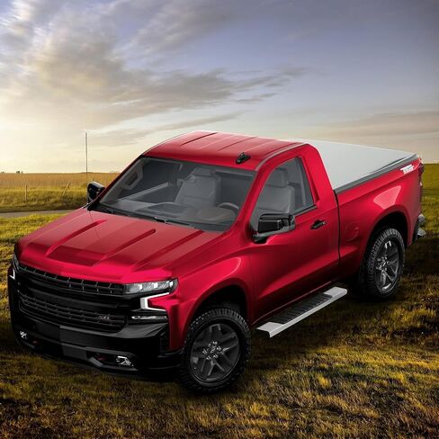 6 inches Regular Running Boards Compatible with 2007-2018 Chevy Silverado/Gmc Sierra 1500 ; 2007-2019 2500/3500 Regular/Standard/Single Cab Side Steps Nerf Bars Black in Kuwait