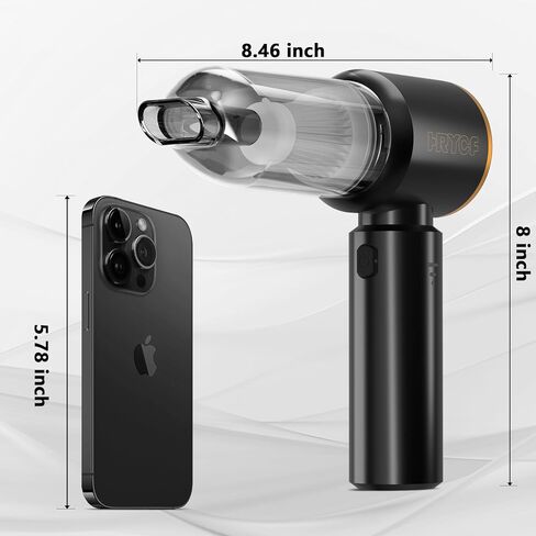 مكنسة كهربائية صغيرة للسيارة لاسلكية، 4 في 1 بقوة 20000 باسكال، مكنسة كهربائية محمولة قابلة لإعادة الشحن مع محرك بدون فرشاة، مكنسة كهربائية صغيرة محمولة ومنفضة هواء ومنفاخ هواء ومضخة للسيارة والمنزل والمكتب - أرجواني in Kuwait